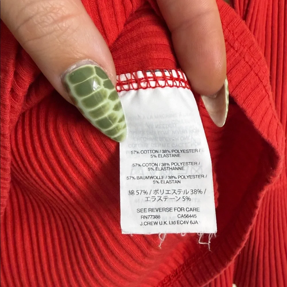 J. Crew Red Blouse